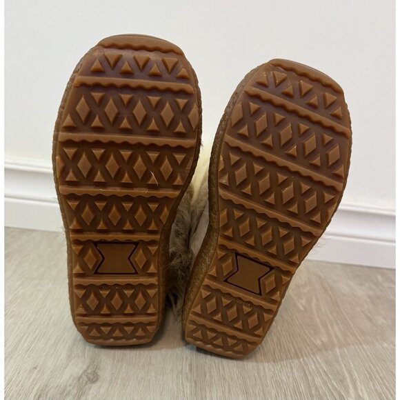 PAJAR Gorgeous Girl's Winter Boots WHITE Fur Trimmed Italian Wool - Picture 15 of 16